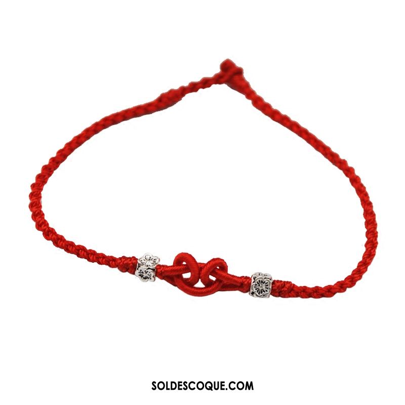 Bracelet De Cheville Femme Accessoires Milieu Rouge Manuel Cadeau D'anniversaire Pas Cher
