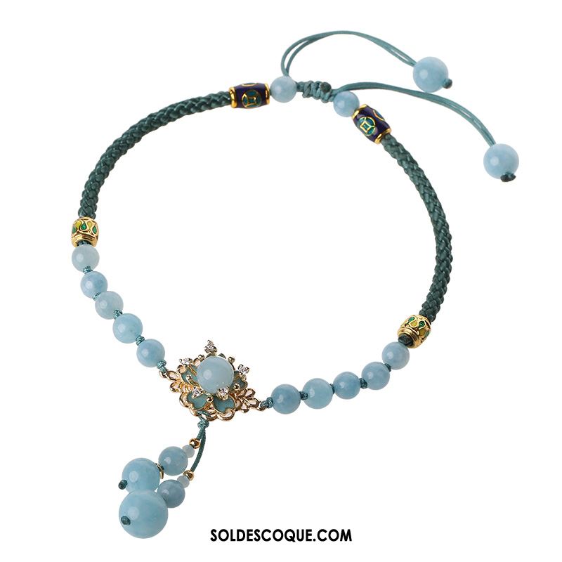 Bracelet De Cheville Femme Tassel Cadeau Bleu Simple Rétro Pas Cher
