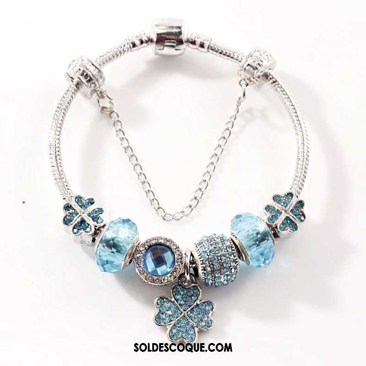 Bracelets Femme Bracelet Filles Chanceux Bleu Cristal En Vente
