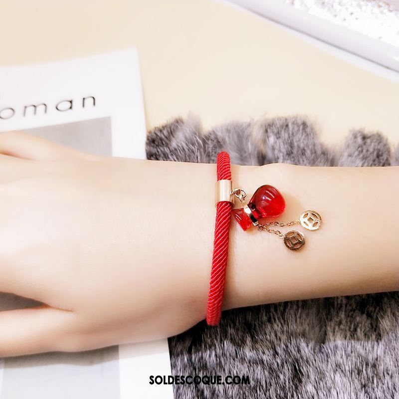 Bracelets Femme Tassel Bracelet Rouge Rose Le Nouveau Pas Cher