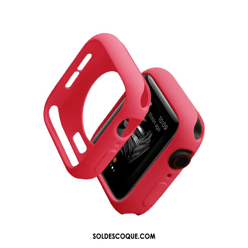 Coque Apple Watch Series 1 Protection Marque De Tendance Très Mince Silicone Rouge En Ligne