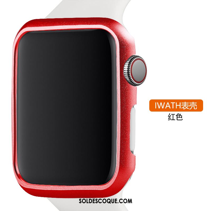 Coque Apple Watch Series 2 Métal Rouge Alliage Tendance Protection Pas Cher