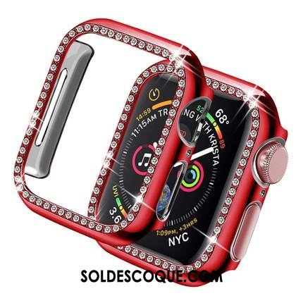 Coque Apple Watch Series 3 Border Tout Compris Nouveau Incruster Strass Placage Housse Pas Cher