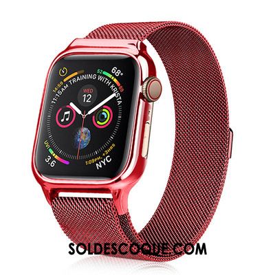Coque Apple Watch Series 3 Nouveau Tout Compris Rouge Métal Étui Housse En Ligne