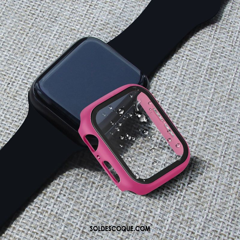 Coque Apple Watch Series 4 Membrane Protection Sac Border Rouge Pas Cher