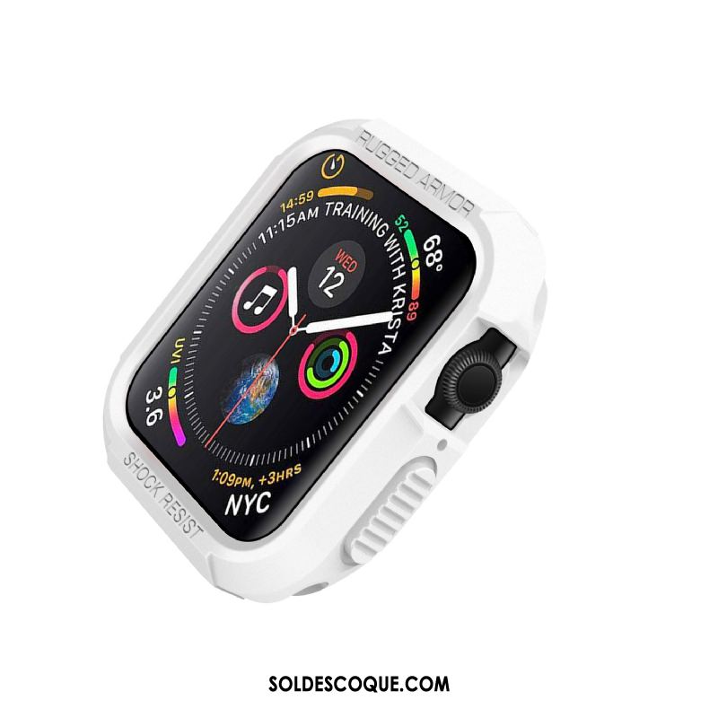 Coque Apple Watch Series 4 Silicone Protection Incassable Étui Blanc Pas Cher