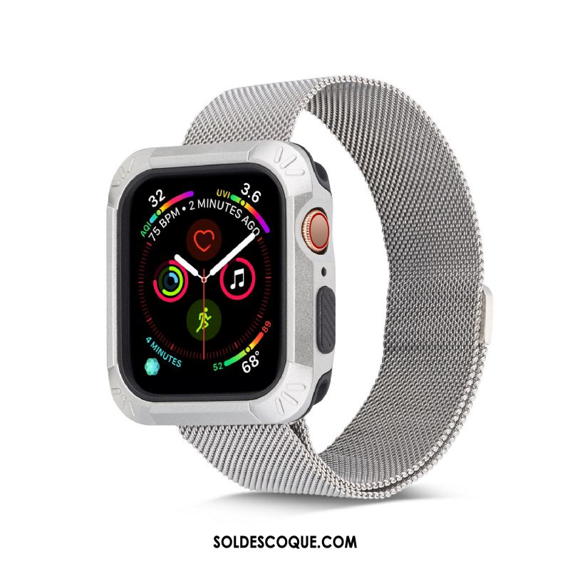 Coque Apple Watch Series 5 Placage Accessoires Jours Blanc Fluide Doux Pas Cher