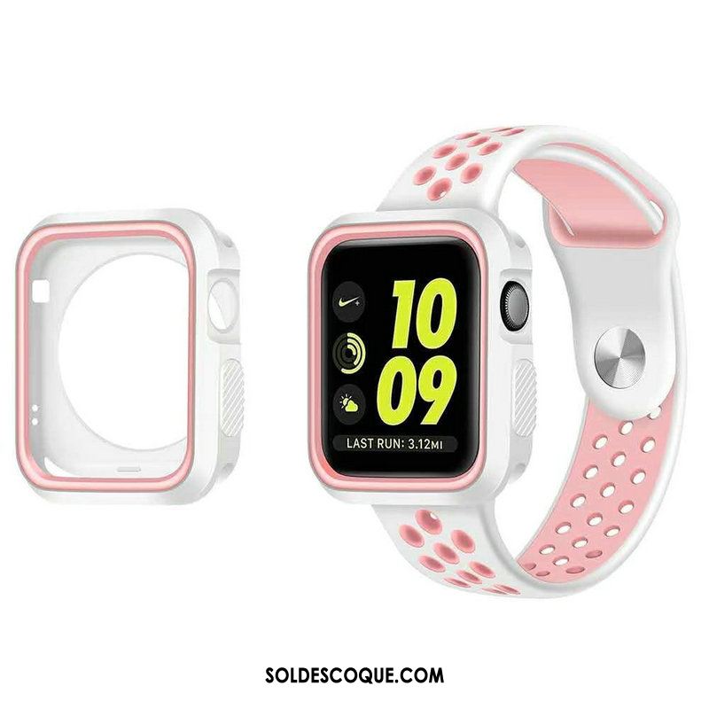 Coque Apple Watch Series 5 Refroidissement Étui Blanc Silicone Protection Pas Cher