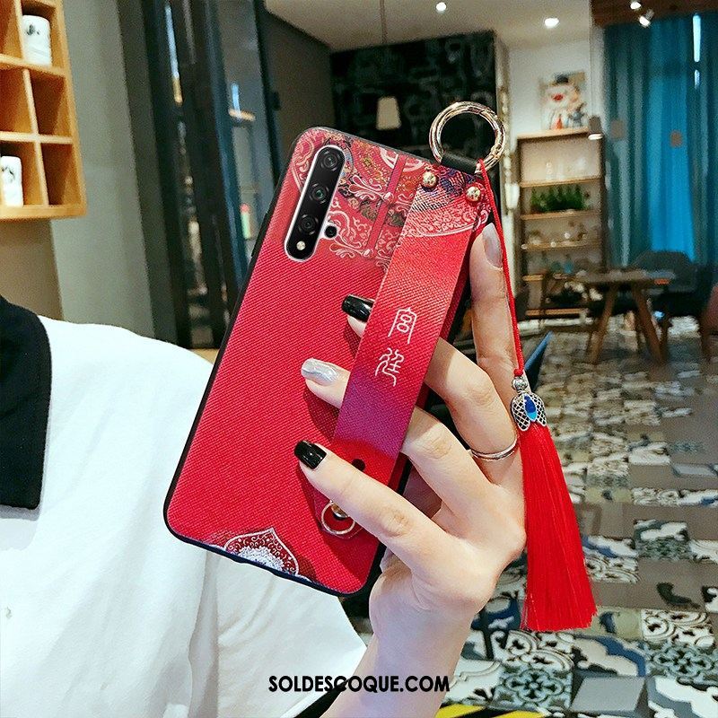 Coque Honor 20 Ornements Suspendus Cou Suspendu Style Chinois Rouge Téléphone Portable Pas Cher