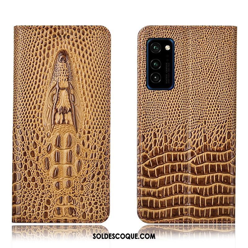 Coque Honor 30 Pro Téléphone Portable Étui En Cuir Crocodile Protection Incassable Pas Cher