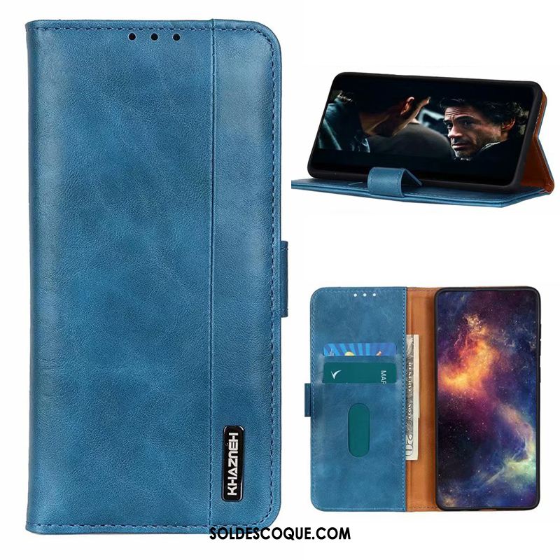 Coque Honor 9x Incassable Bleu Téléphone Portable Clamshell Étui En Cuir Soldes