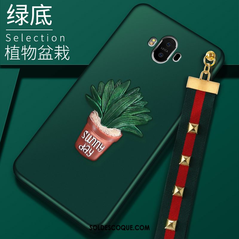 Coque Huawei Mate 10 Ornements Suspendus Tout Compris Téléphone Portable Vert Pas Cher