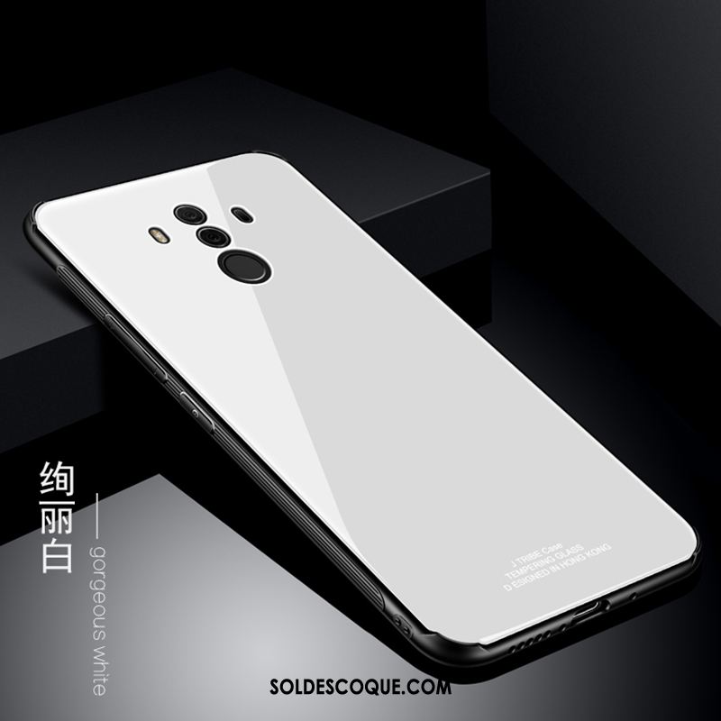Coque Huawei Mate 10 Pro Blanc Étui Tendance Créatif Protection Pas Cher