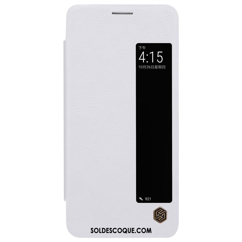 Coque Huawei Mate 10 Pro Étui En Cuir Business Incassable Téléphone Portable Blanc Pas Cher