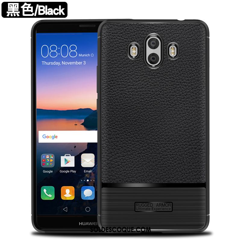 Coque Huawei Mate 10 Tout Compris Incassable Noir Étui Téléphone Portable Pas Cher