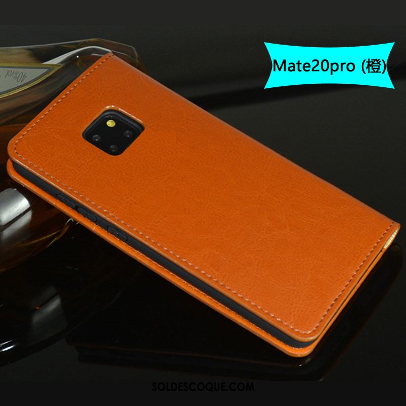 Coque Huawei Mate 20 Pro Téléphone Portable Étui En Cuir Business Orange Tout Compris Pas Cher