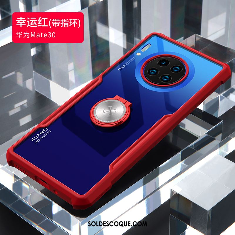 Coque Huawei Mate 30 Ballon Net Rouge Silicone Transparent Incassable En Vente