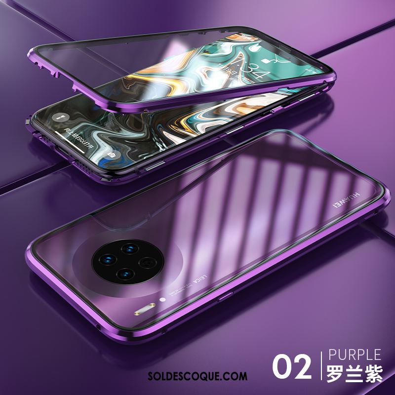 Coque Huawei Mate 30 Pro Incassable Créatif Violet Personnalité Téléphone Portable Soldes