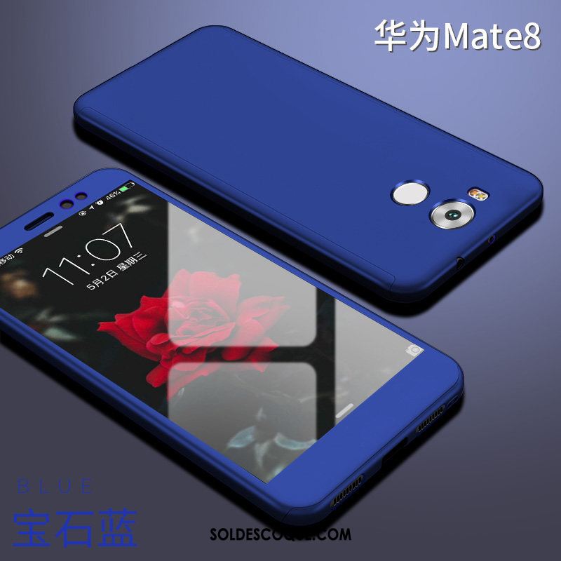 Coque Huawei Mate 8 Bleu Téléphone Portable Difficile Tout Compris Étui Housse Soldes