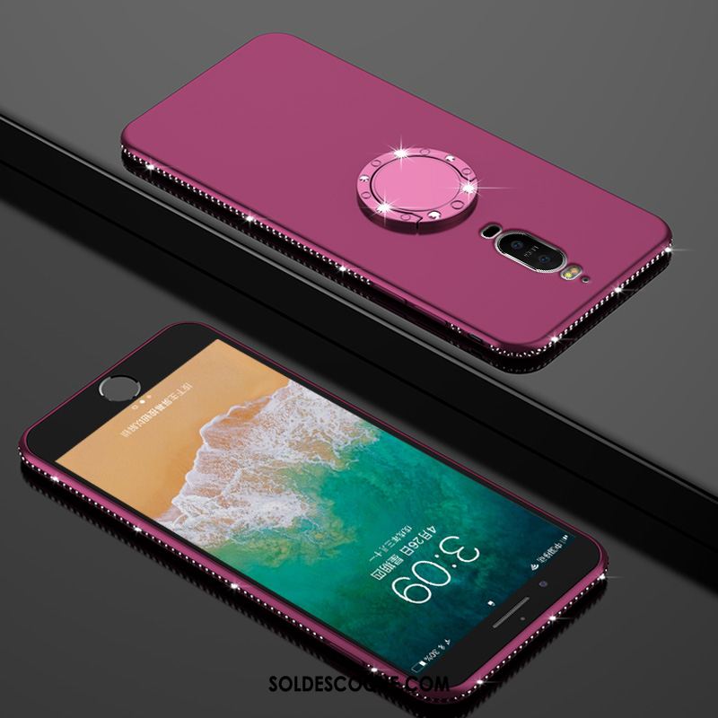 Coque Huawei Mate 9 Pro Net Rouge Violet Fluide Doux Créatif Nouveau Soldes