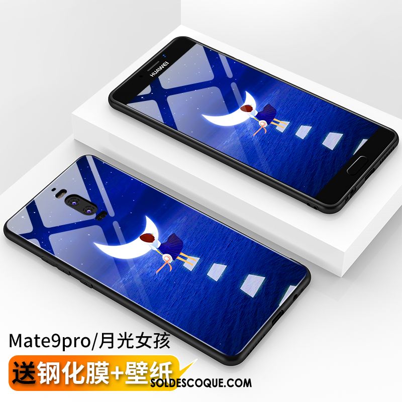 Coque Huawei Mate 9 Pro Tout Compris Téléphone Portable Bleu Net Rouge Verre En Vente