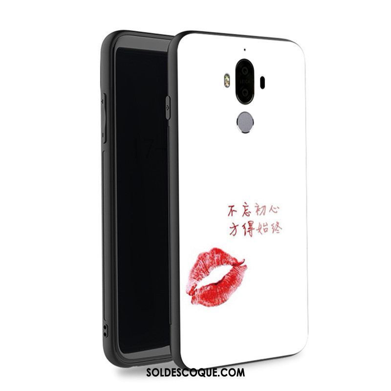 Coque Huawei Mate 9 Tout Compris Verre Téléphone Portable Blanc Refroidissement Soldes