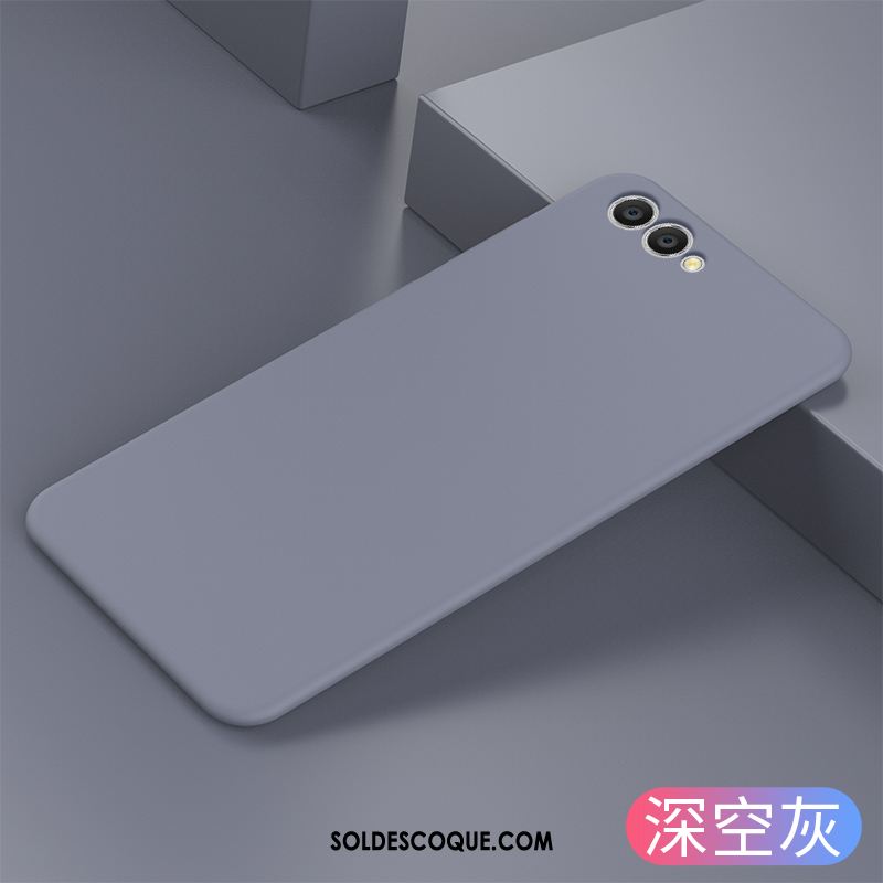 Coque Huawei Nova 2s Silicone Très Mince Gris Simple Fluide Doux Pas Cher