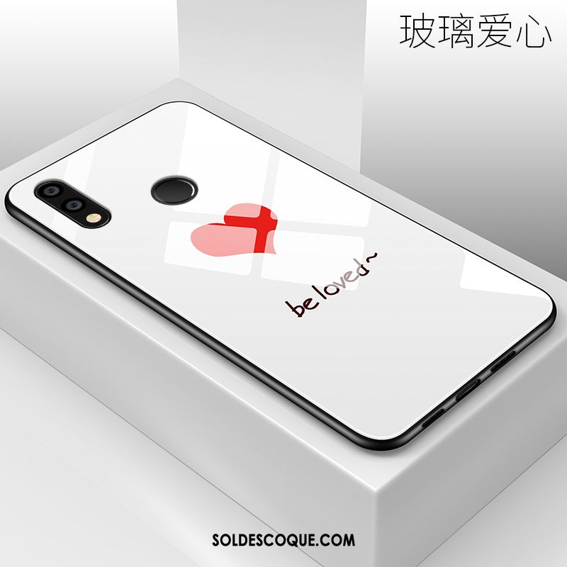Coque Huawei Nova 3 Incassable Ornements Suspendus Amoureux Blanc Verre En Vente