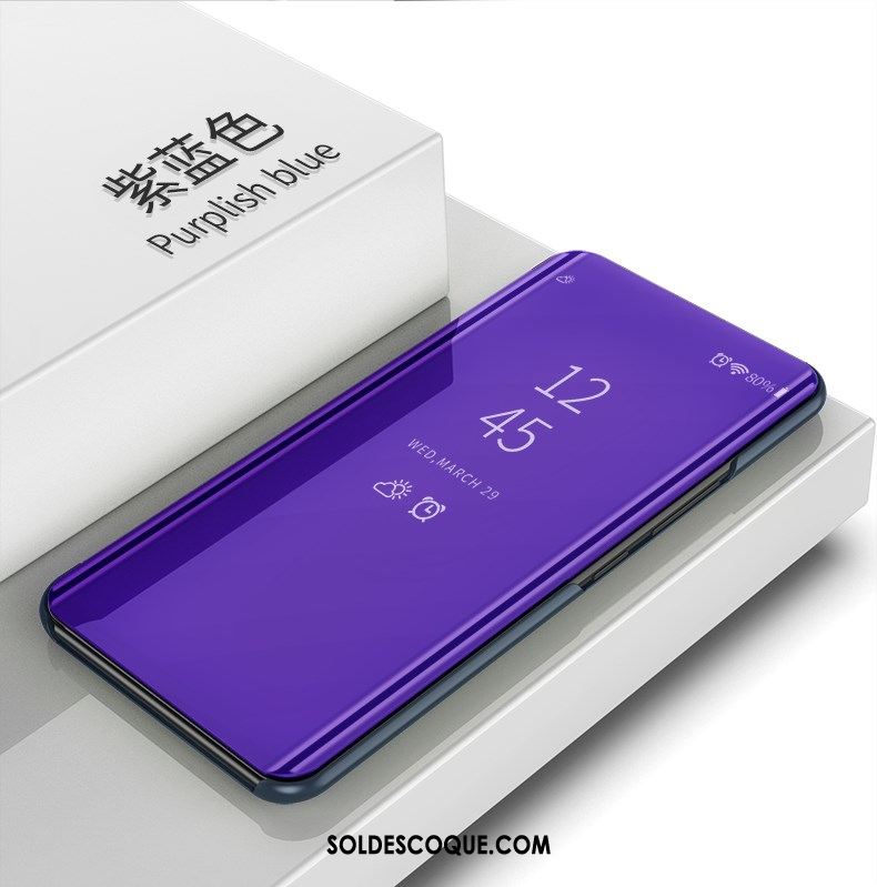 Coque Huawei Nova 3e Étui En Cuir Téléphone Portable Protection Clamshell Violet Soldes