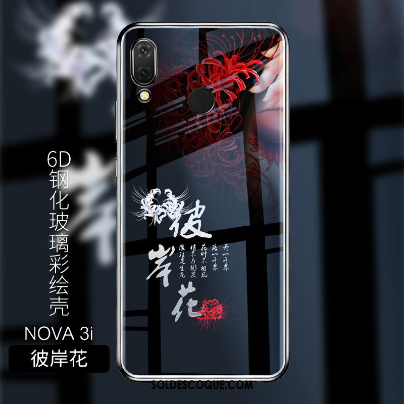 Coque Huawei Nova 3i Personnalisé Noir Protection Fluide Doux Téléphone Portable Soldes