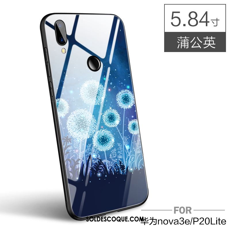 Coque Huawei P Smart+ Téléphone Portable Bleu Incassable Silicone Créatif Pas Cher