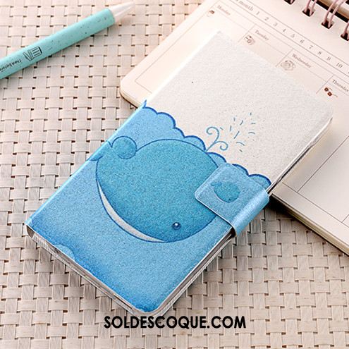 Coque Huawei P Smart Étui En Cuir Protection Silicone Téléphone Portable Bleu Soldes