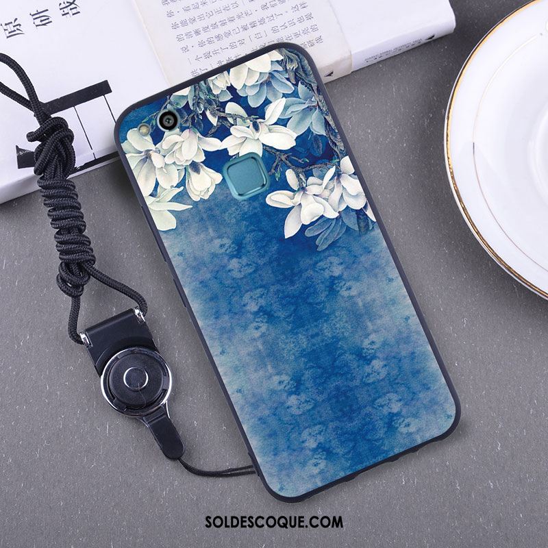 Coque Huawei P10 Lite Fluide Doux Protection Jeunesse Bleu Téléphone Portable Housse En Ligne