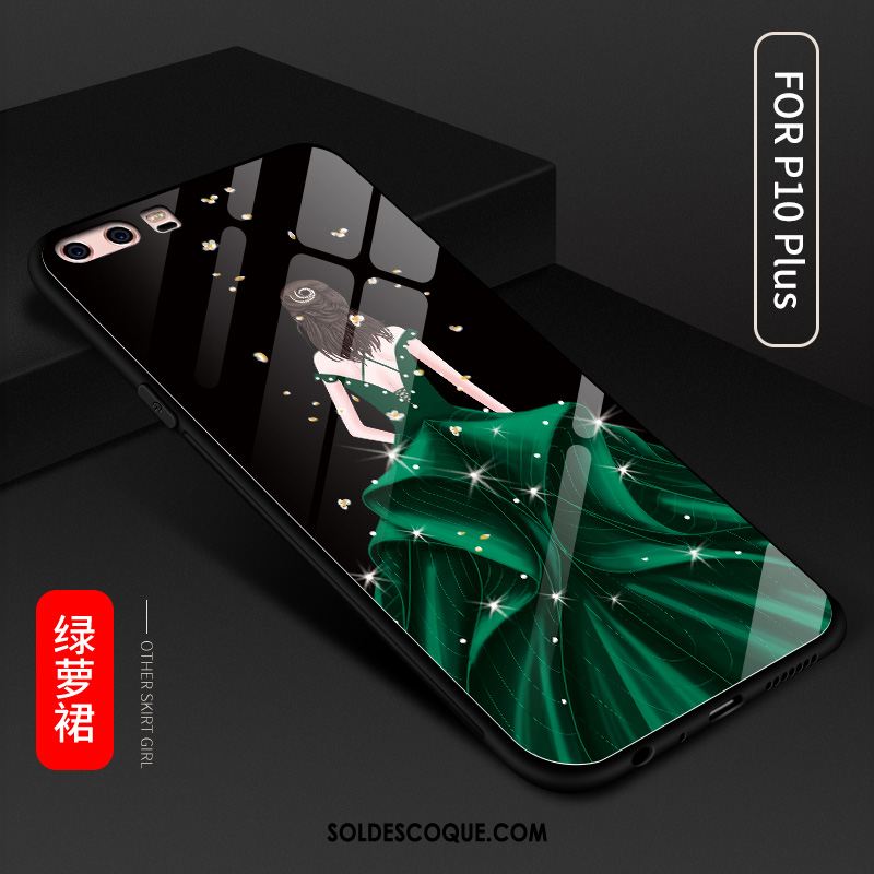 Coque Huawei P10 Plus Téléphone Portable Incassable Vert Verre Mode Housse En Ligne