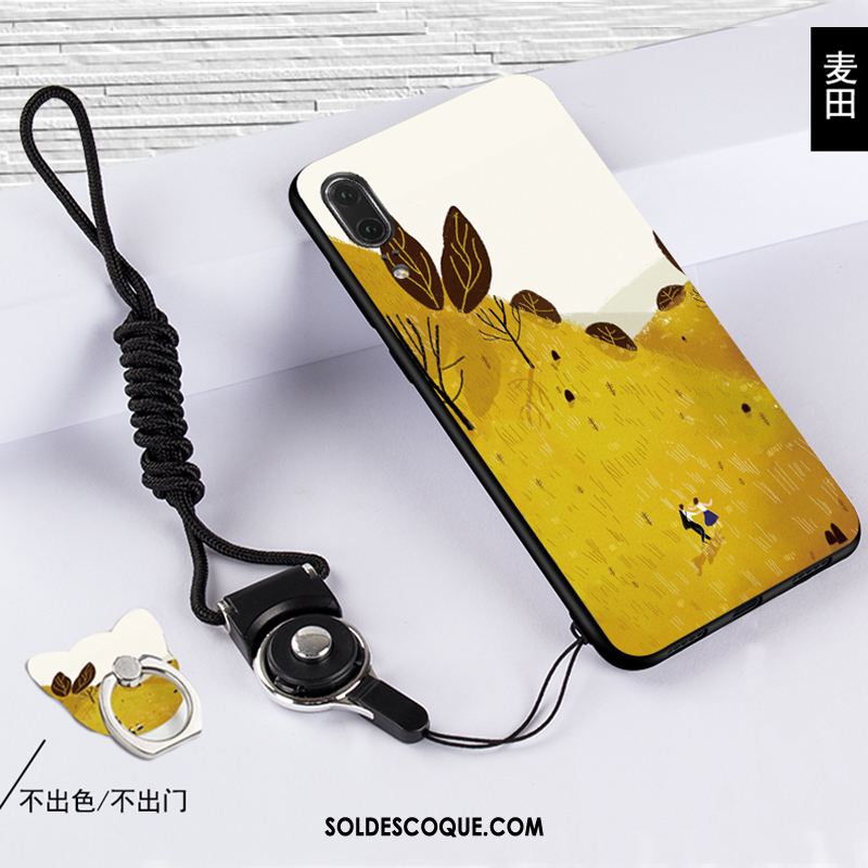 Coque Huawei P20 Jaune Silicone Étui Fluide Doux Incassable Soldes