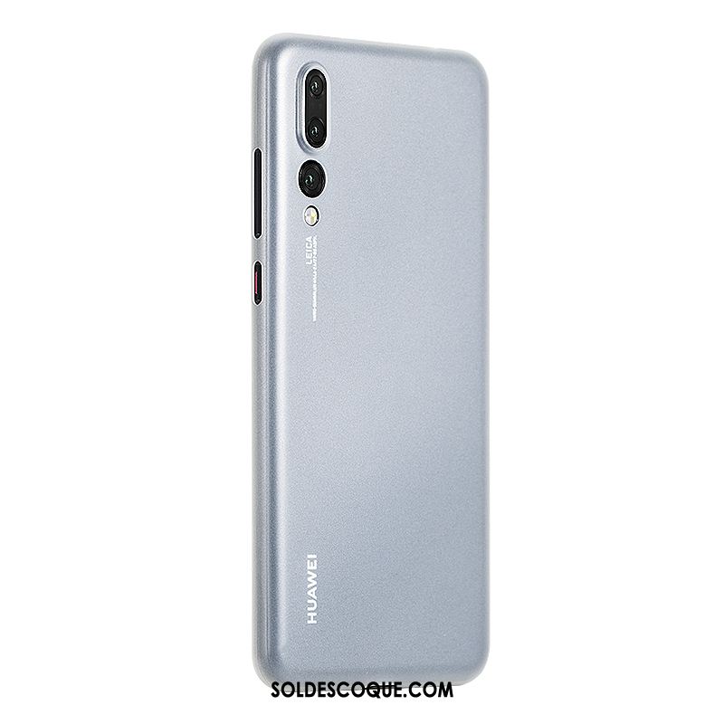Coque Huawei P20 Pro Délavé En Daim Net Rouge Transparent Modèle Fleurie Protection Pas Cher