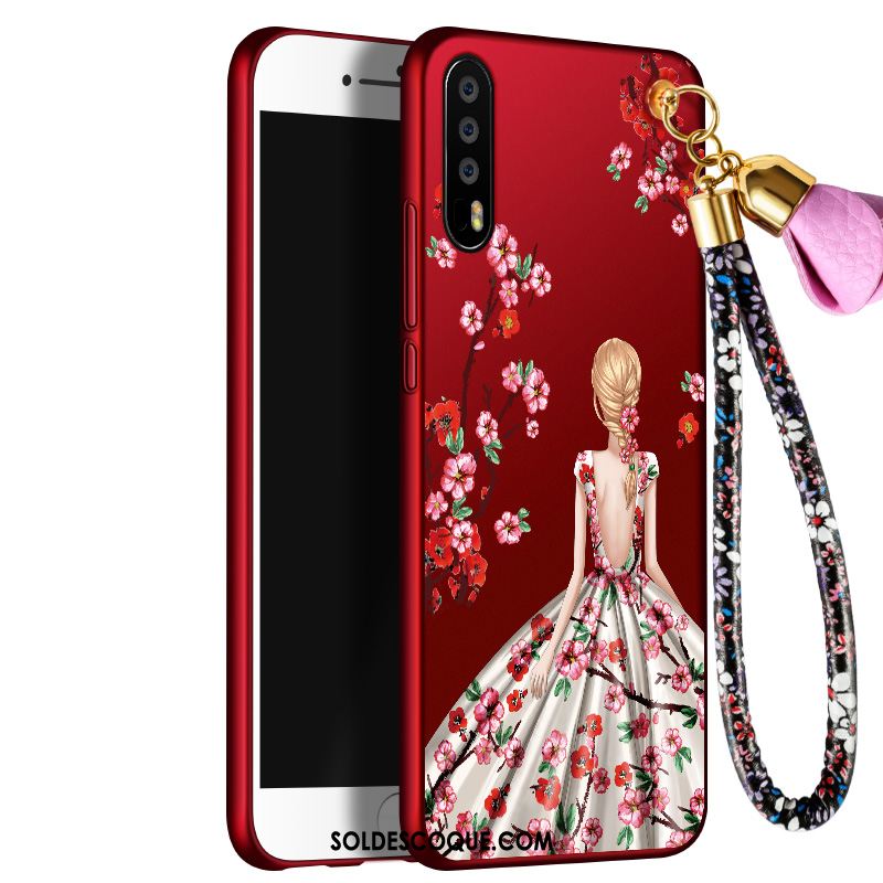 Coque Huawei P20 Pro Fluide Doux Silicone Rouge Téléphone Portable Étui Soldes