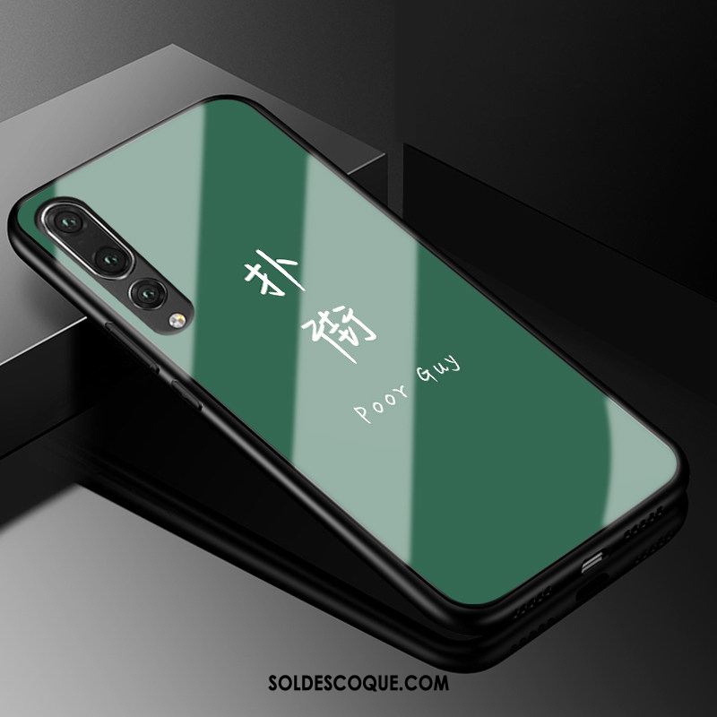 Coque Huawei P20 Pro Téléphone Portable Silicone Tout Compris Vert Verre Pas Cher