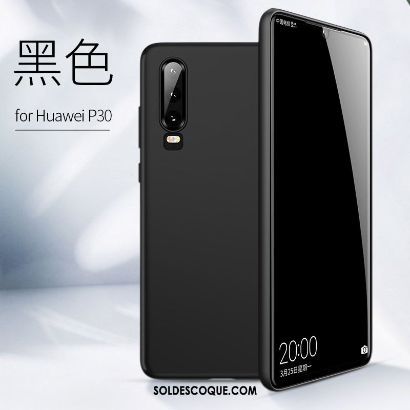 Coque Huawei P30 Incassable Tendance Noir Tout Compris Silicone En Vente