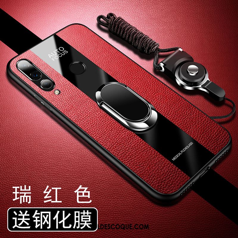 Coque Huawei P30 Lite Rouge Verre Silicone Protection Incassable Pas Cher