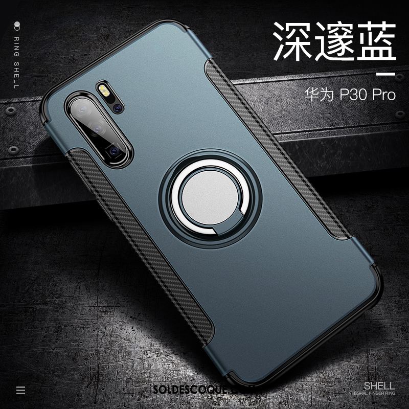 Coque Huawei P30 Pro Foncé Étui Personnalité Anneau Téléphone Portable En Vente