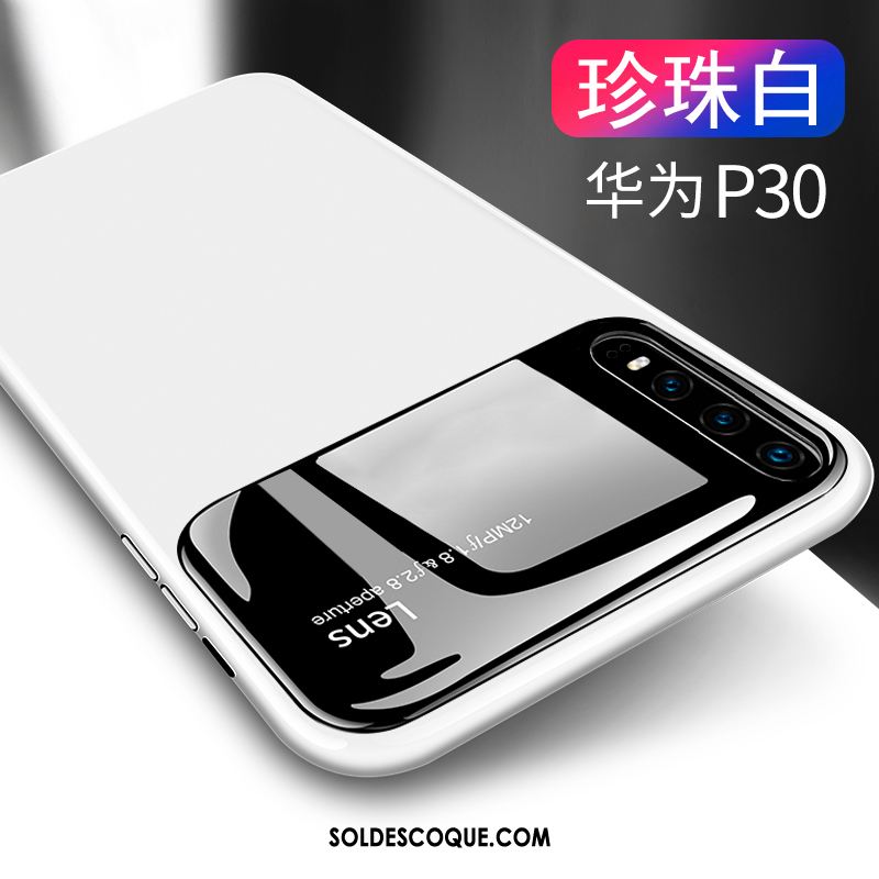 Coque Huawei P30 Protection Verre Miroir Étui Incassable Pas Cher