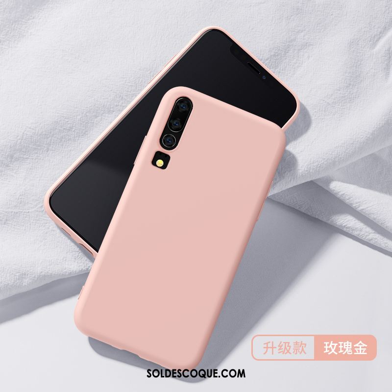 Coque Huawei P30 Téléphone Portable Rose Silicone Protection Fluide Doux En Ligne