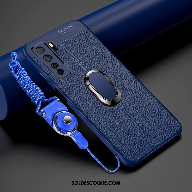 Coque Huawei P40 Lite 5g Tendance Créatif Fluide Doux Étui Bleu Marin Housse France