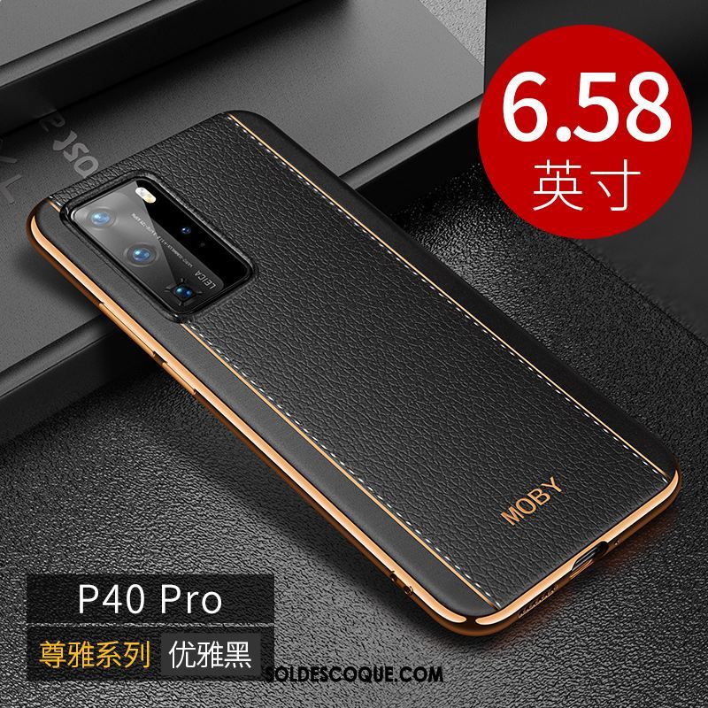 Coque Huawei P40 Pro Tout Compris Business Luxe Téléphone Portable Très Mince Housse Soldes