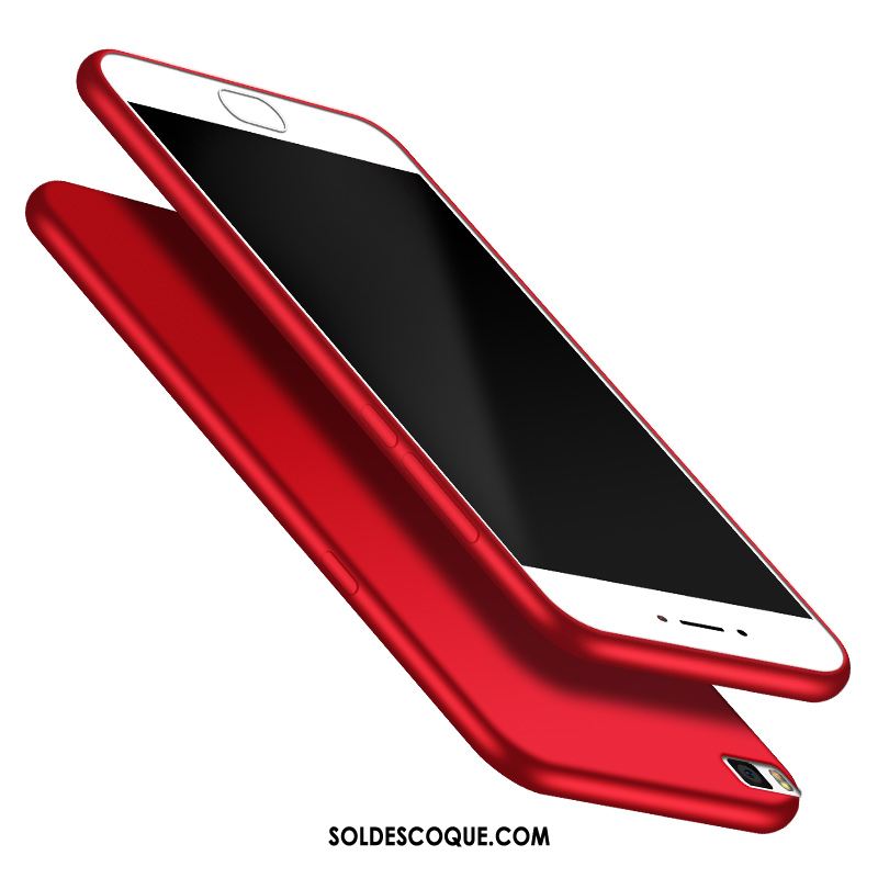 Coque Huawei P8 Fluide Doux Incassable Téléphone Portable Rouge Silicone Housse En Ligne