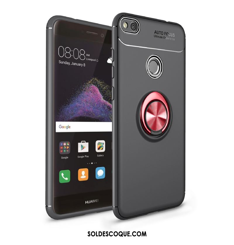 Coque Huawei P8 Lite 2017 À Bord Rouge Téléphone Portable Protection Anneau Housse En Vente