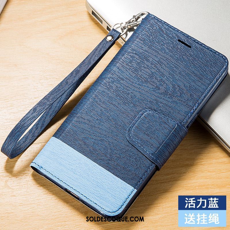 Coque Huawei P8 Lite Clamshell Étui En Cuir Bleu Ornements Suspendus Téléphone Portable En Ligne