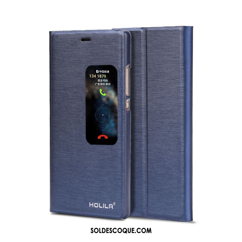 Coque Huawei P8 Protection Bleu Téléphone Portable Étui En Cuir Haute En Ligne
