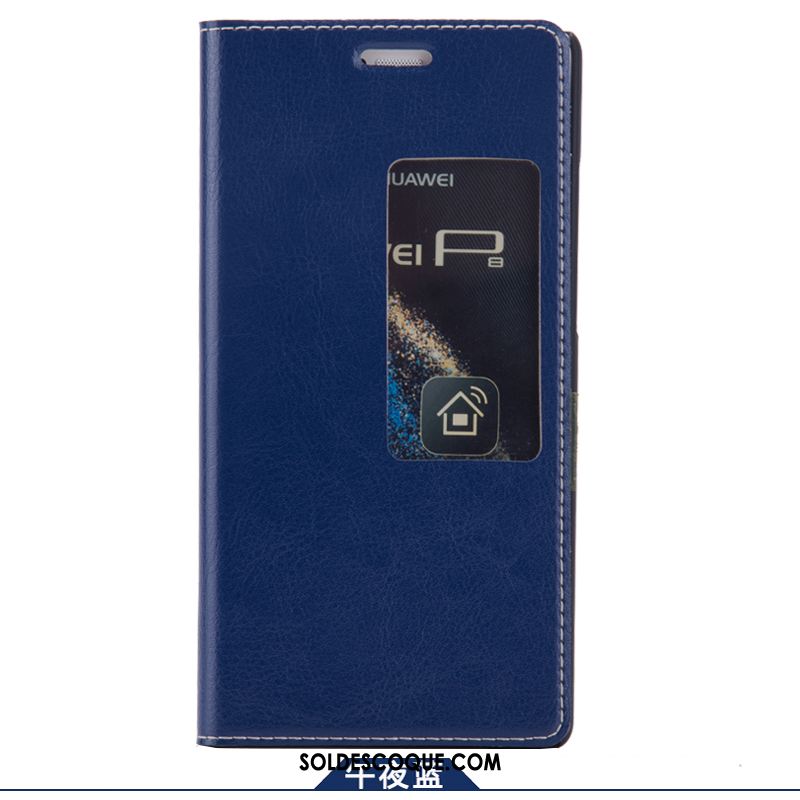Coque Huawei P8 Protection Étui Clamshell Bleu Téléphone Portable France